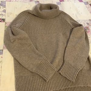 Light Brown Turtleneck Sweater.